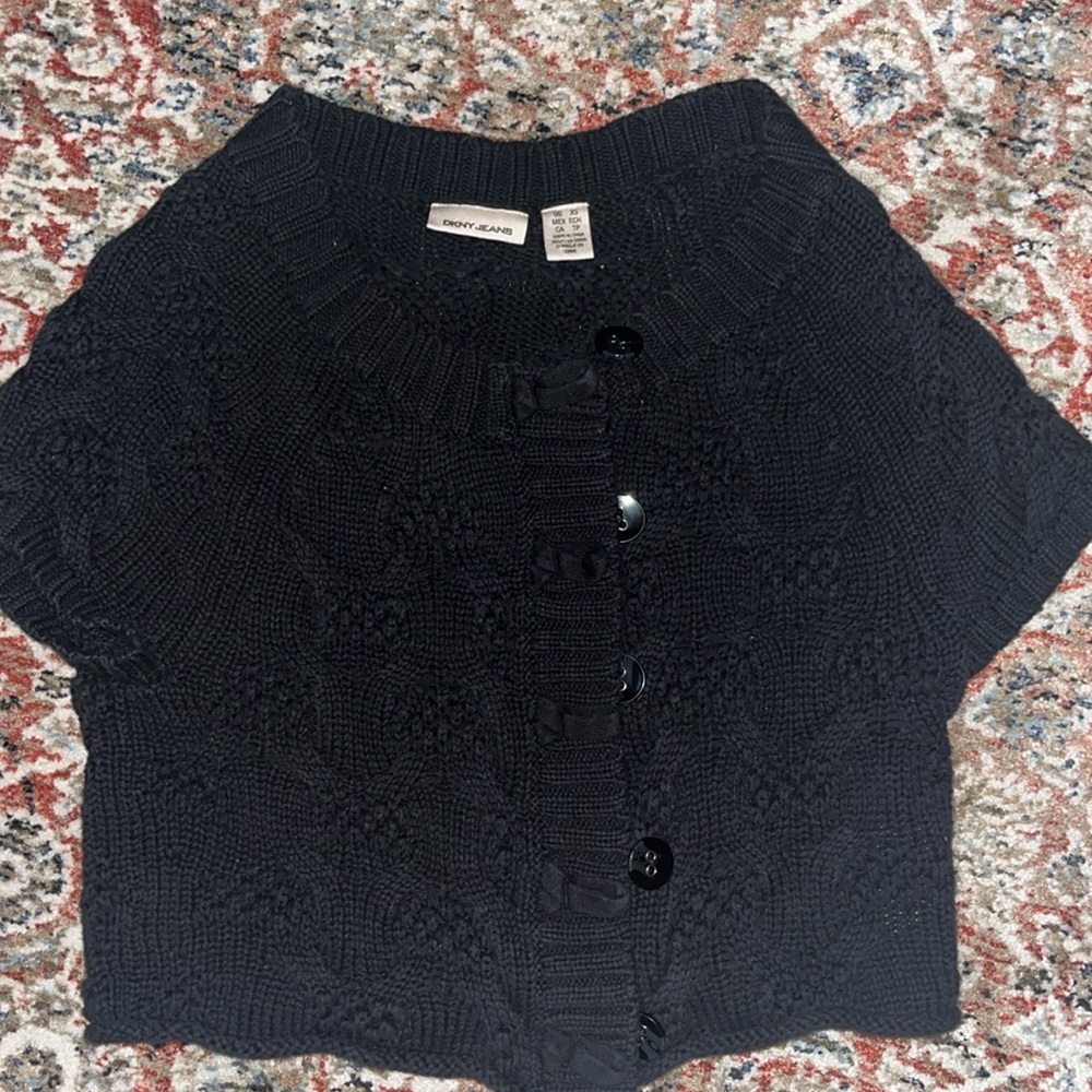 Black cardigan